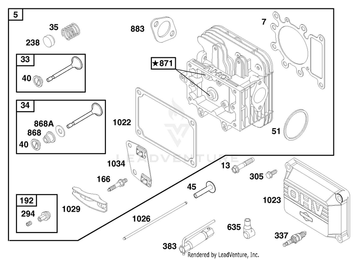 Engine Briggs  Stratton Model 28q777-0690-E1 2