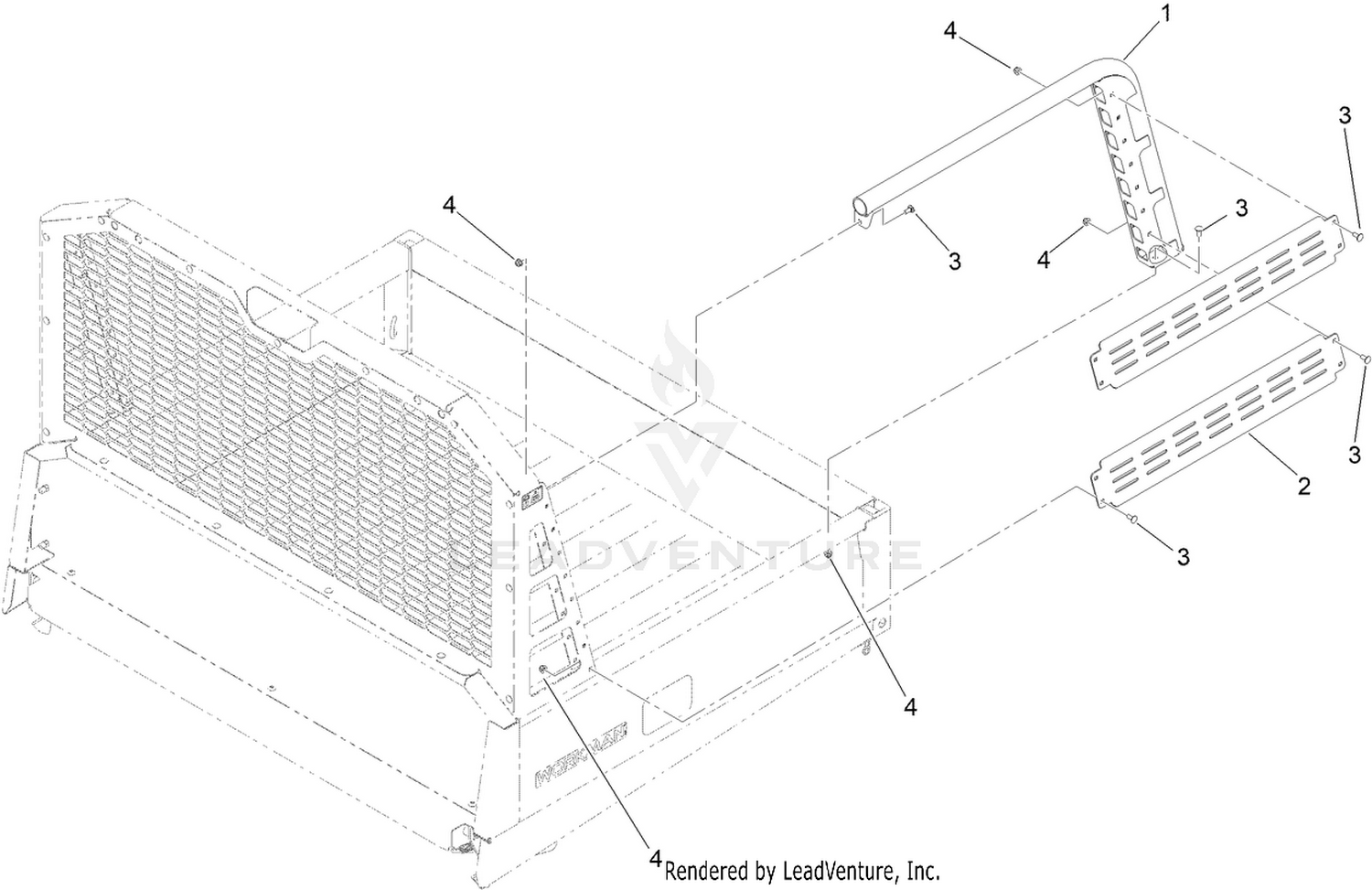 Side Bed Racking Kit Assembly