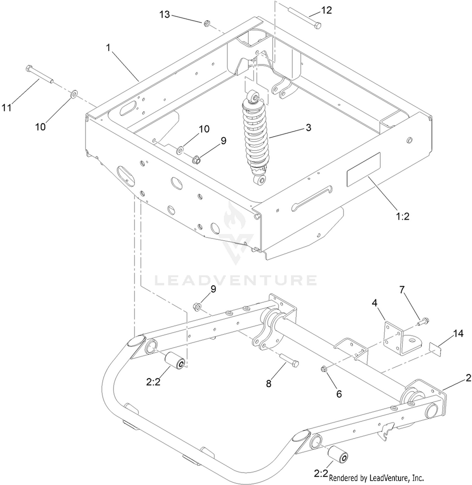 Rear Frame and Suspension Assembly