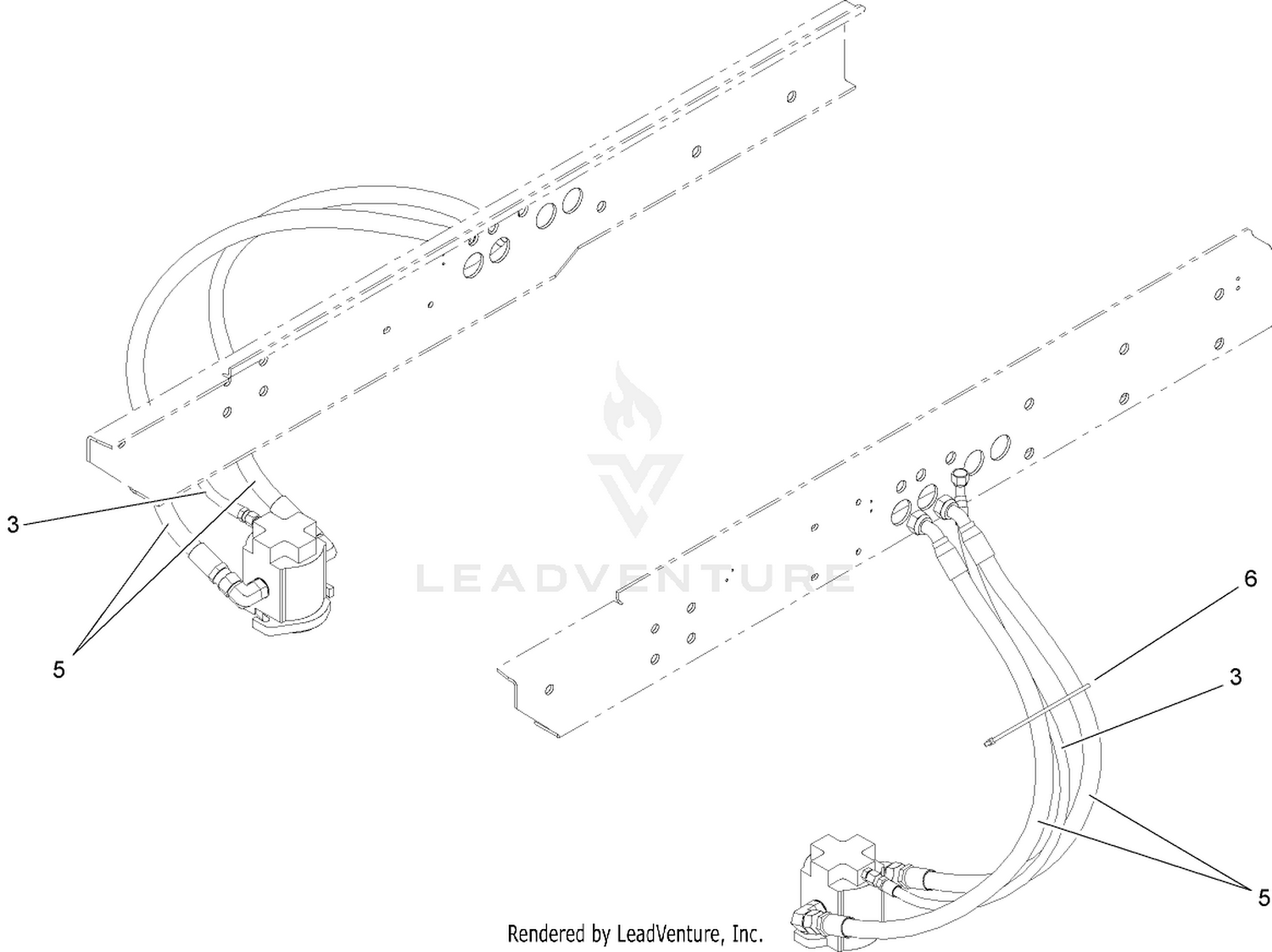 No. 2 and 3 Hose Installation Assembly