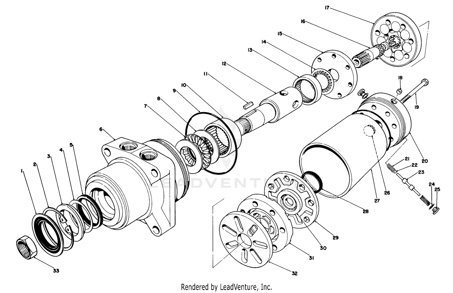 Hydraulic Drive Motor Right Rear No. 49-8630