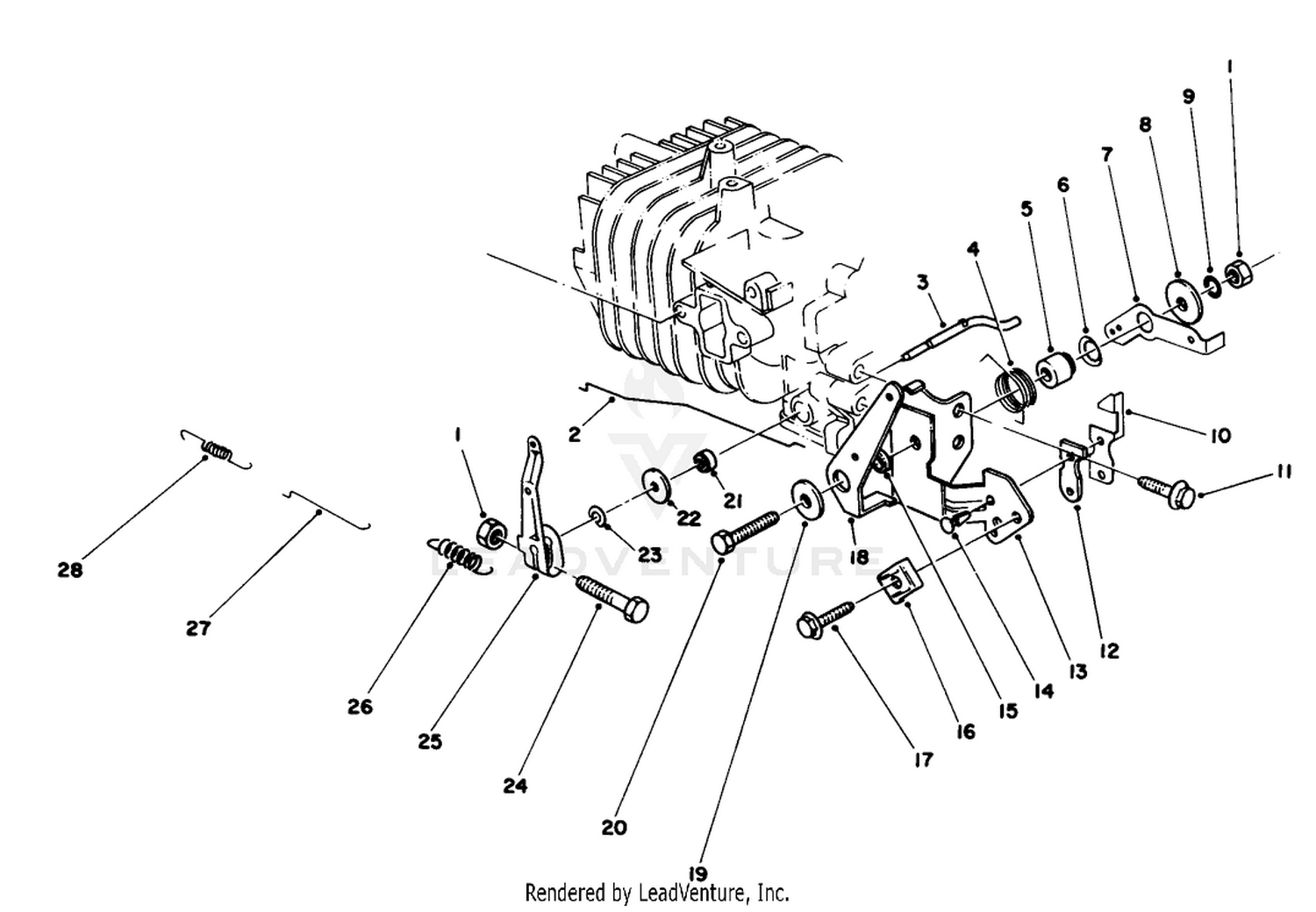 Governor Assembly 47pe-4 (used On Units With Serial No. 6000101-6002200)