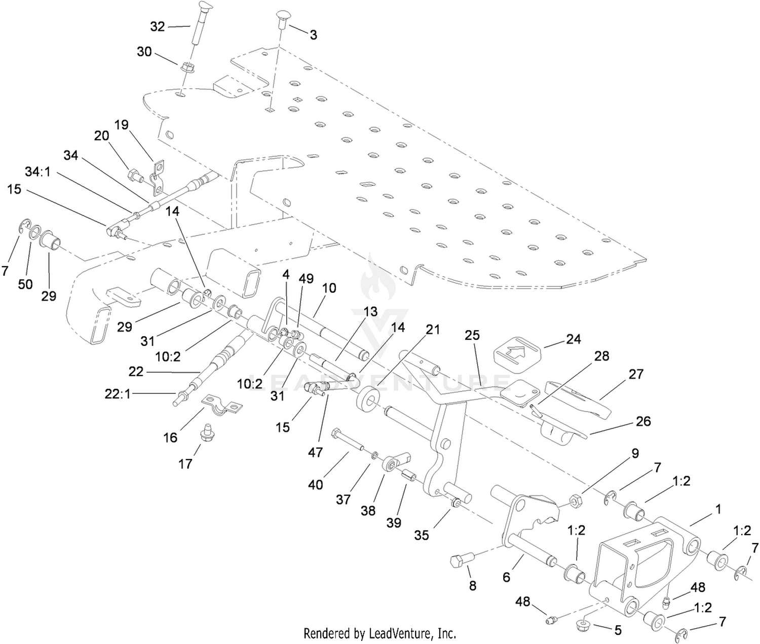Traction Pedal Assembly