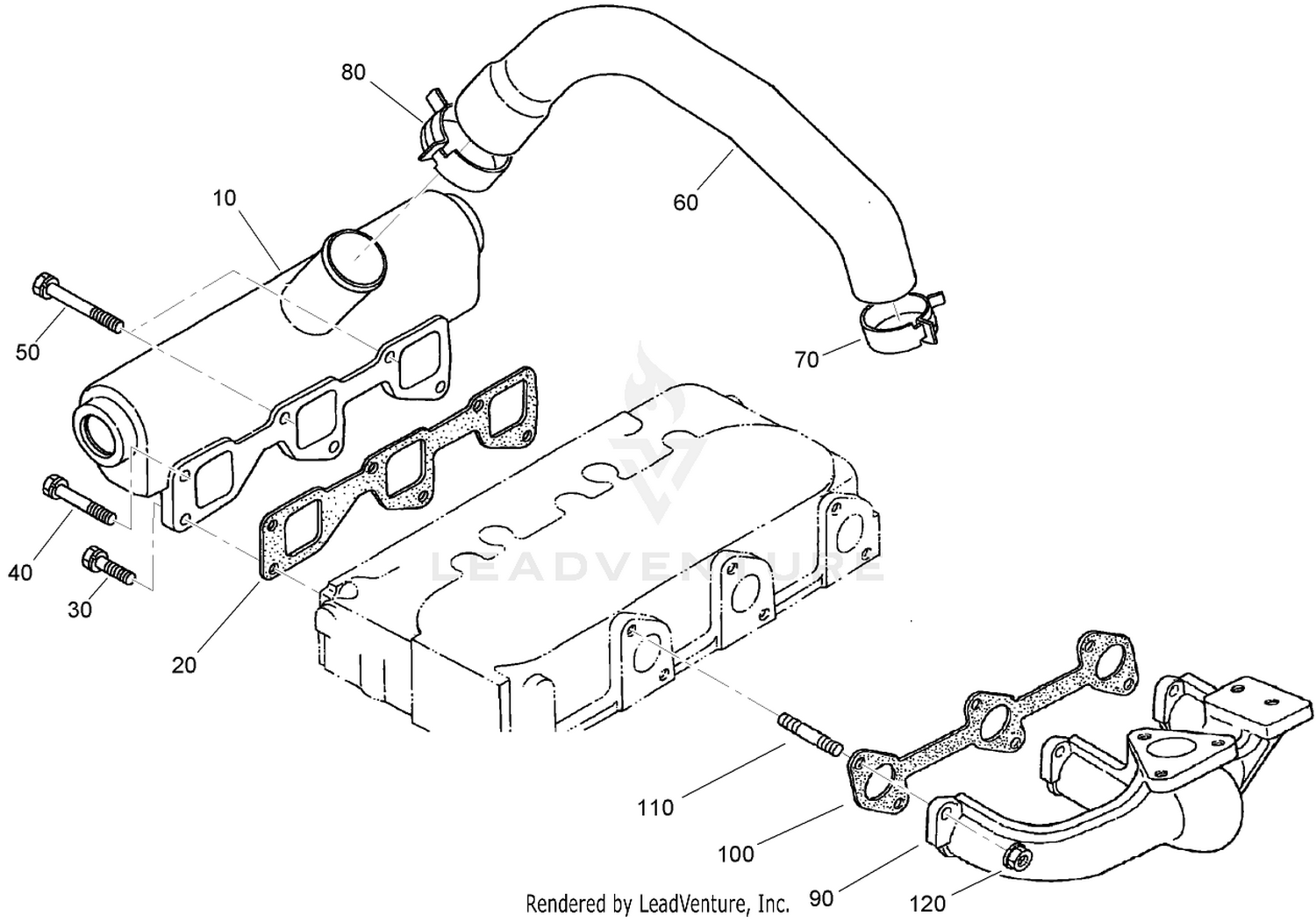 Inlet and Exhaust Manifold Assembly