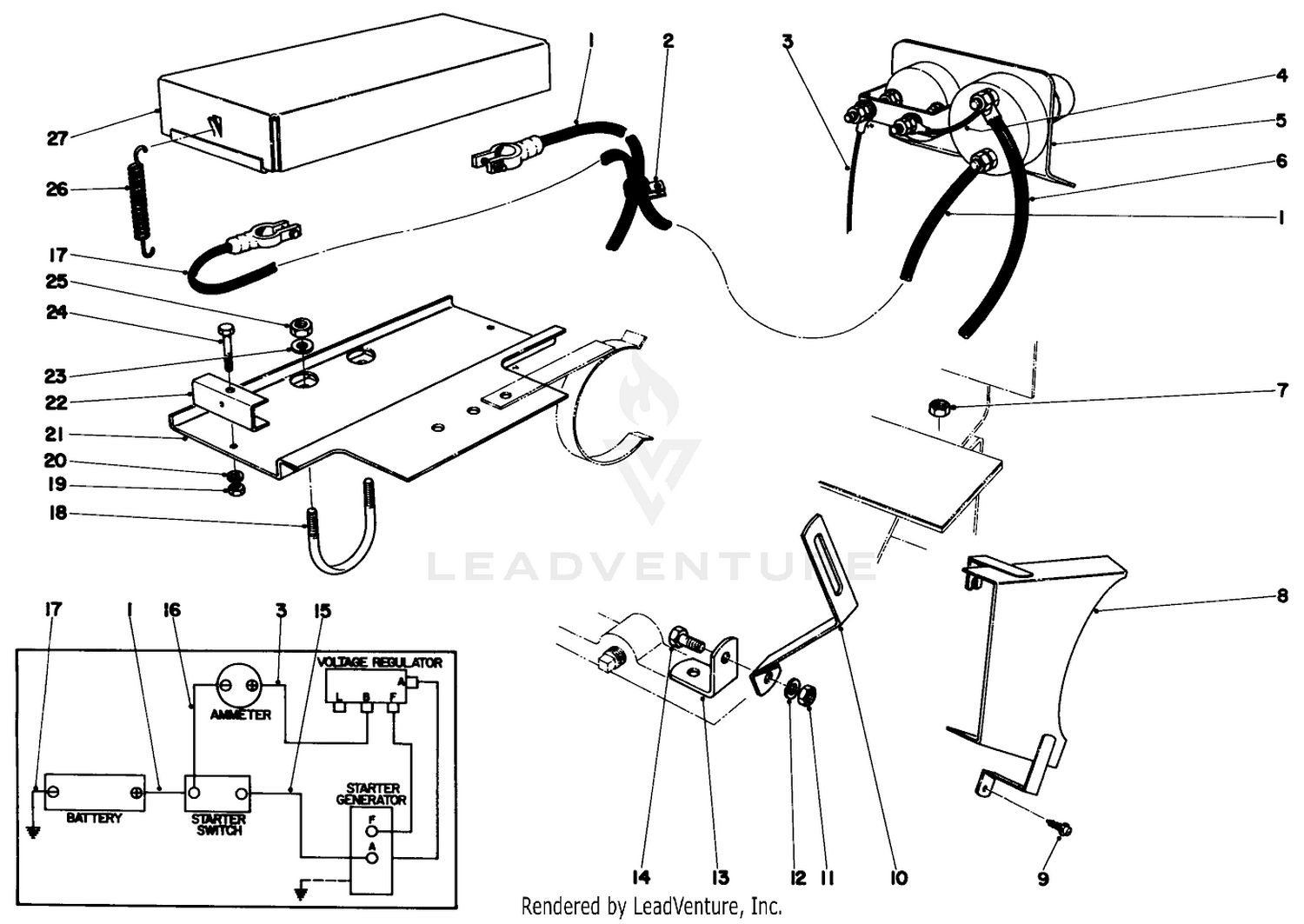 Electric Start Kit No. 76119 (optional)