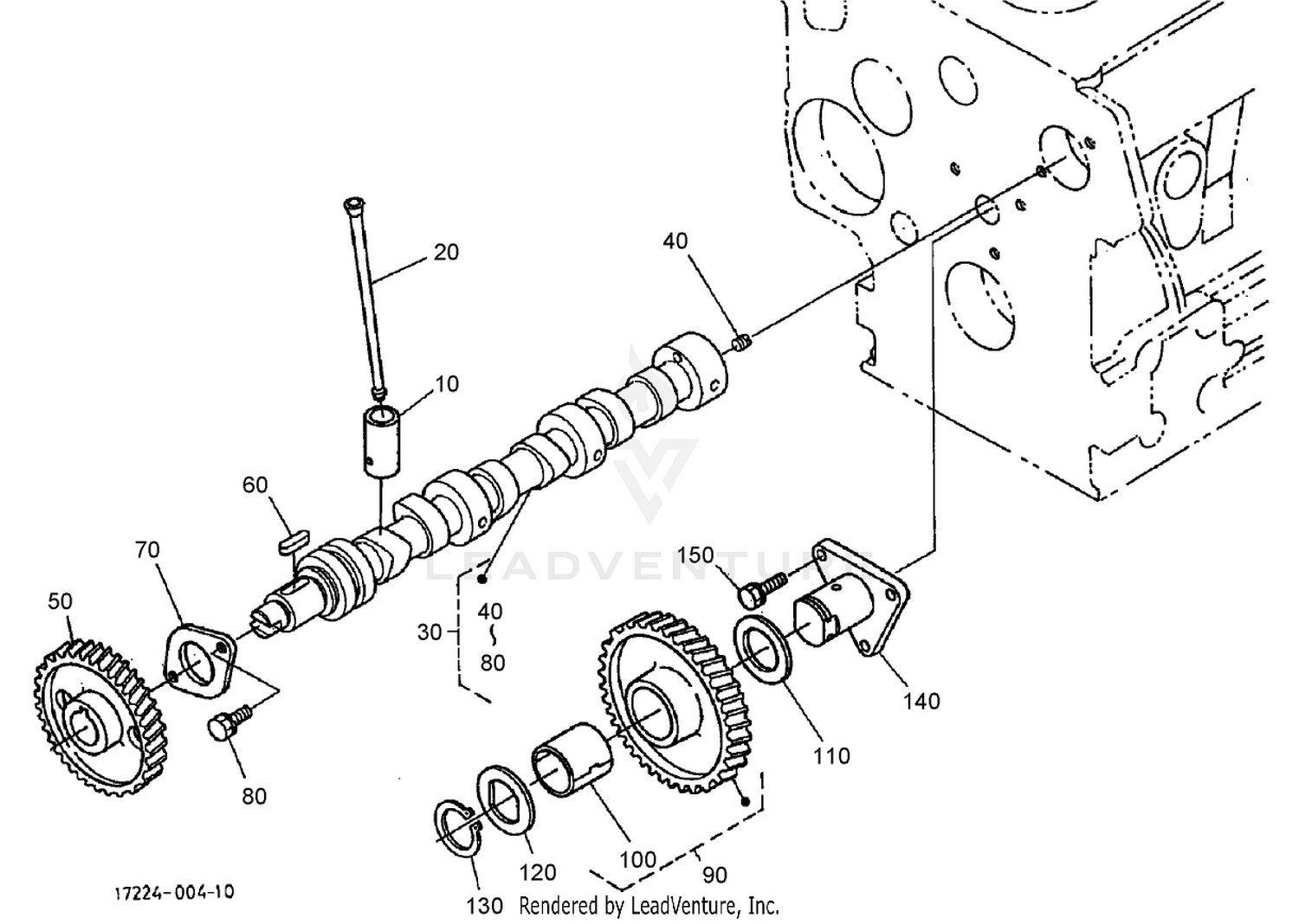 Camshaft and Idle Gear Shaft Assembly