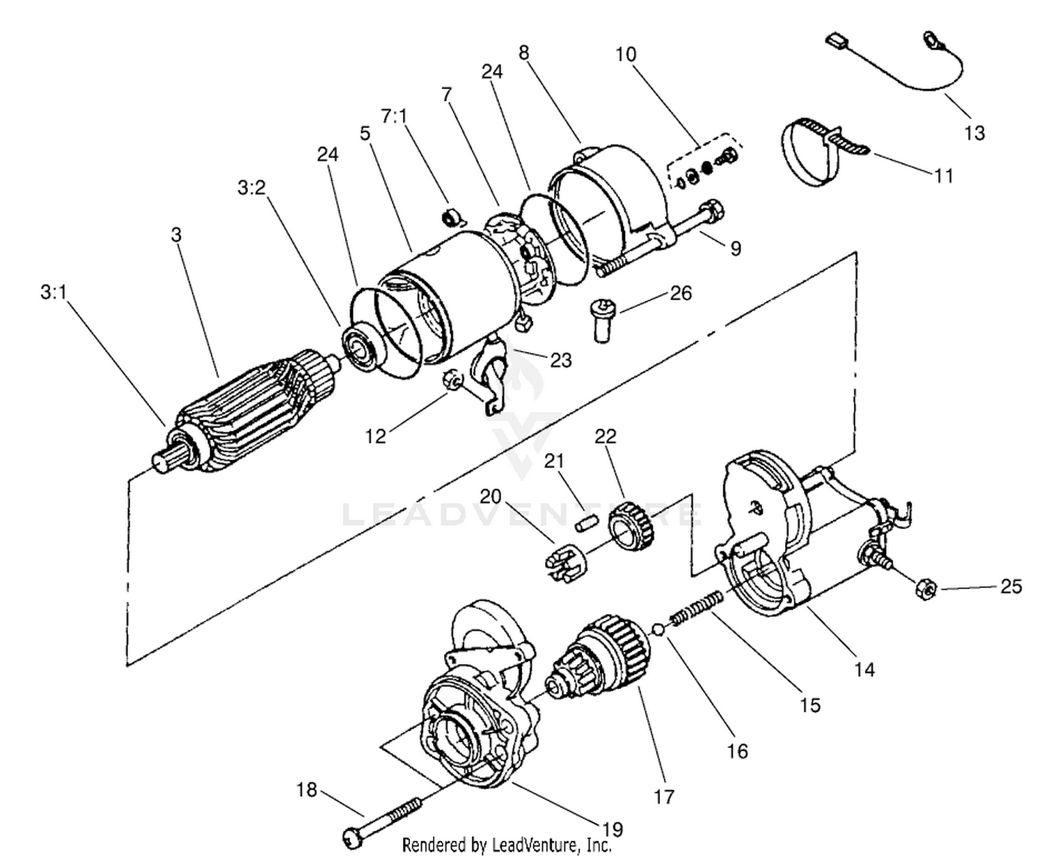Starter Assembly No. 98-9705