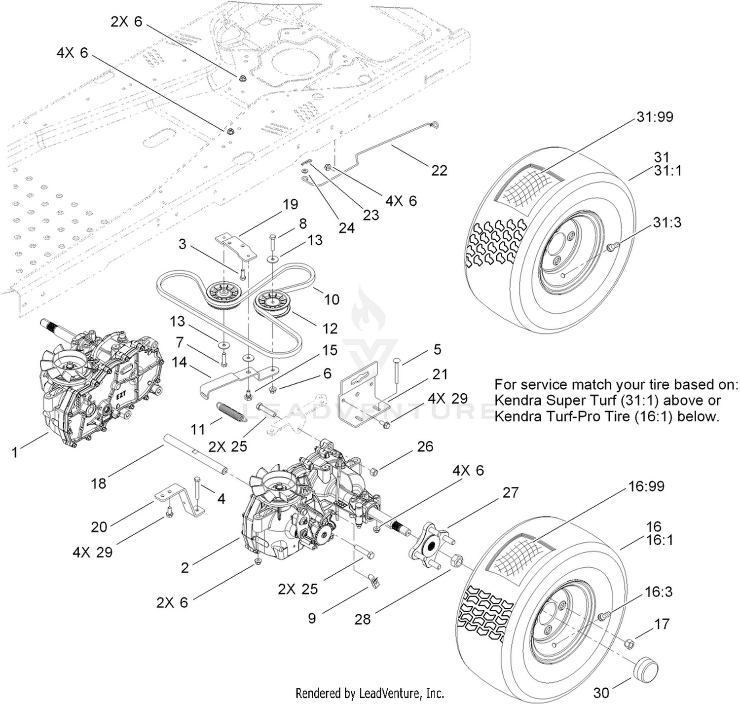 Hydro Traction Drive Assembly