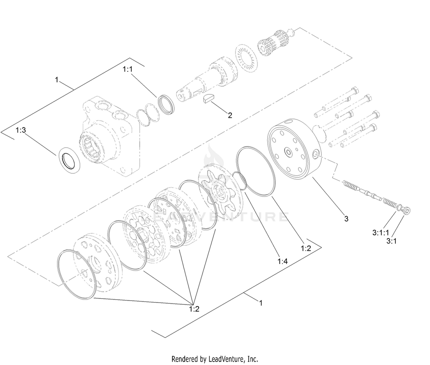 Hydraulic Motor Assembly No. 108-2947