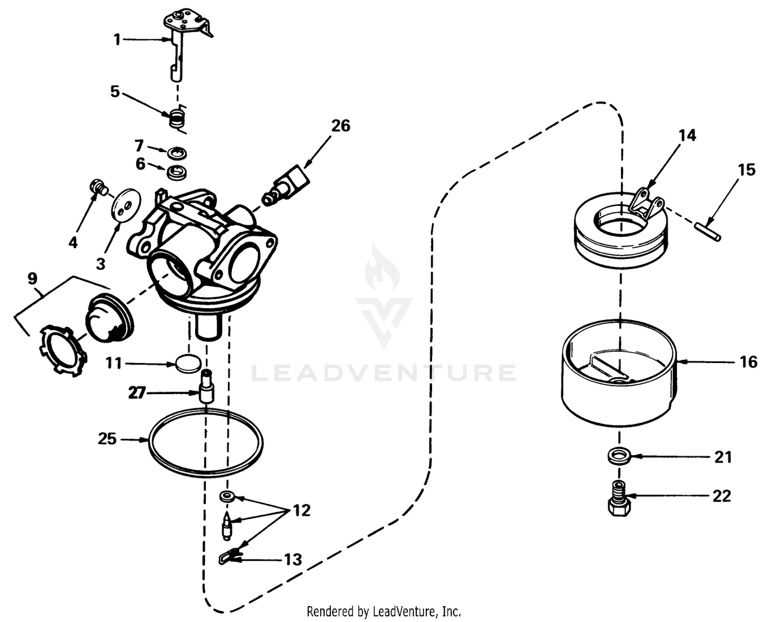 Carburetor Assembly No. 632050a