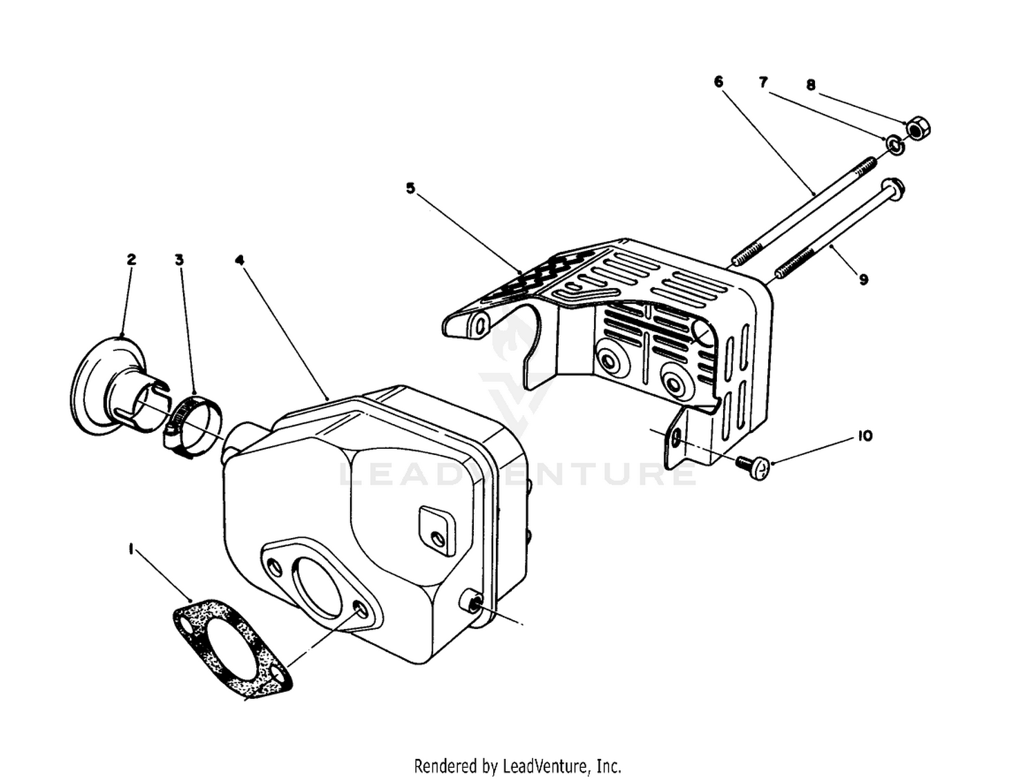 Muffler Assembly (model No. 47ph7)