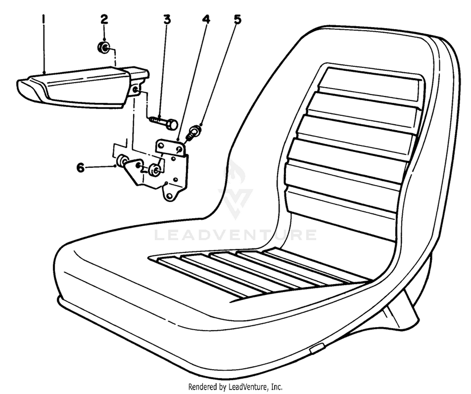 Armrest Kit Model No. 30707 (optional)