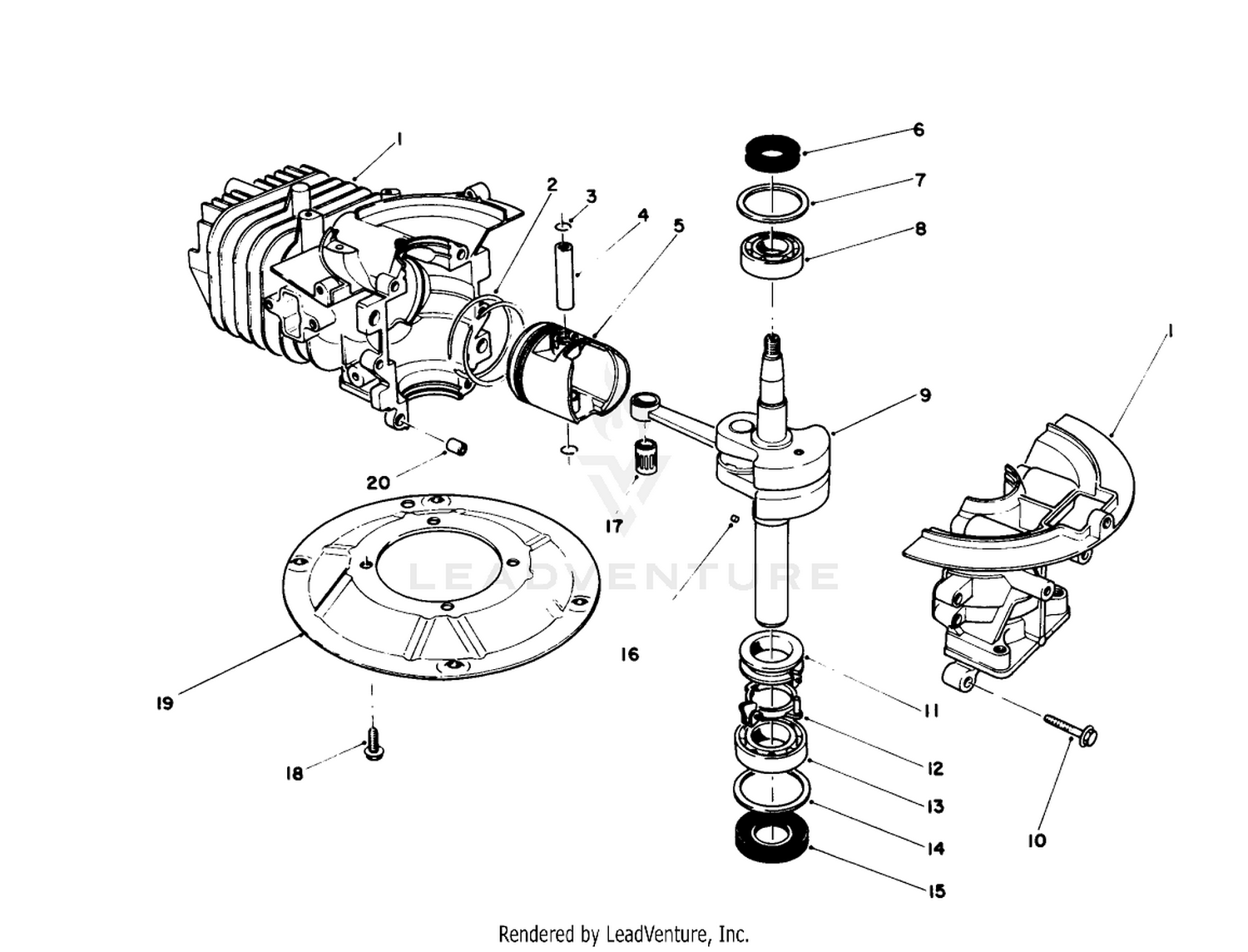 Crankshaft Assembly (model No. 47pj8)