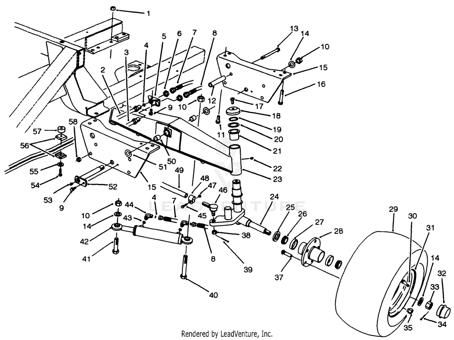 Rear Axle Assembly (model No. 30450)