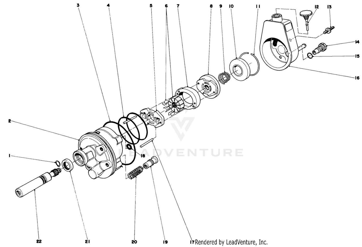 Pump Power Steering No. 44-7800