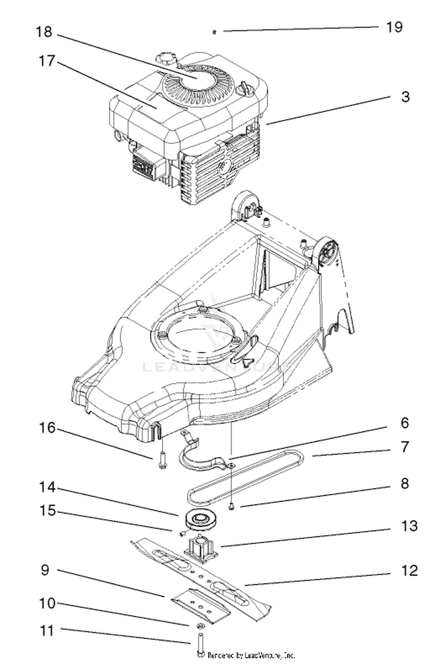 Engine and Blade Assembly