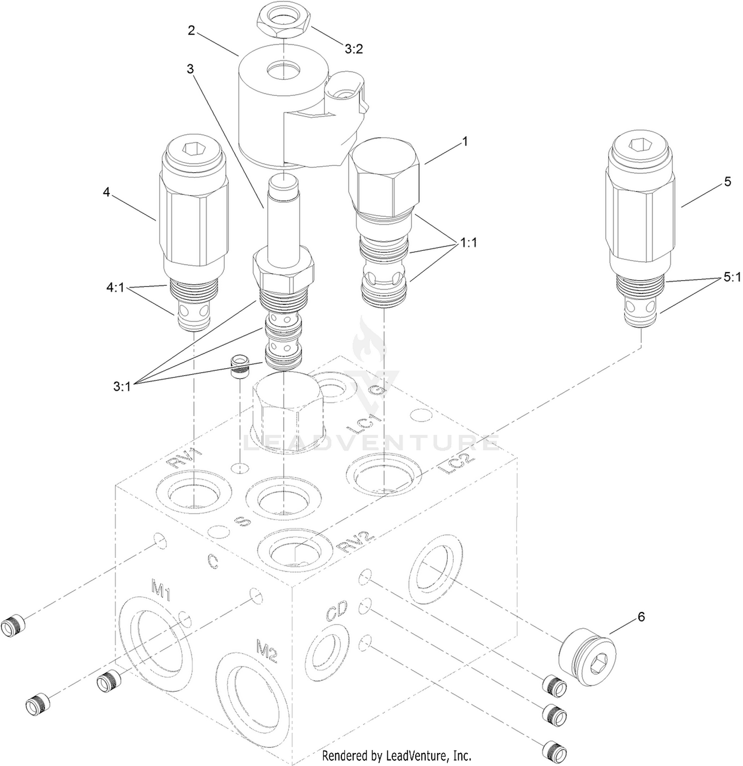 Hydraulic PTO Manifold Assembly No. 115-8467