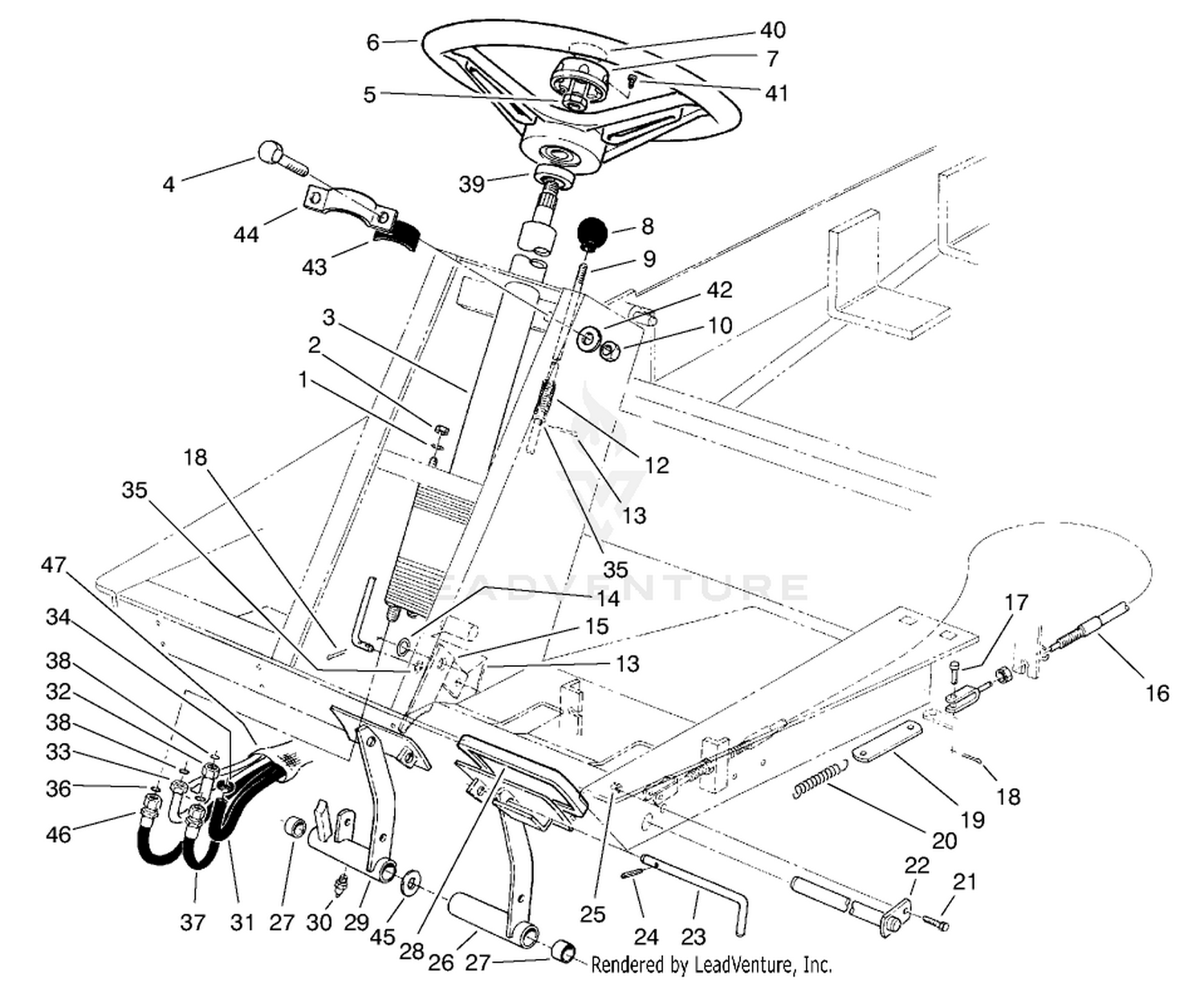 Power Steering  Brake Pedal Asm