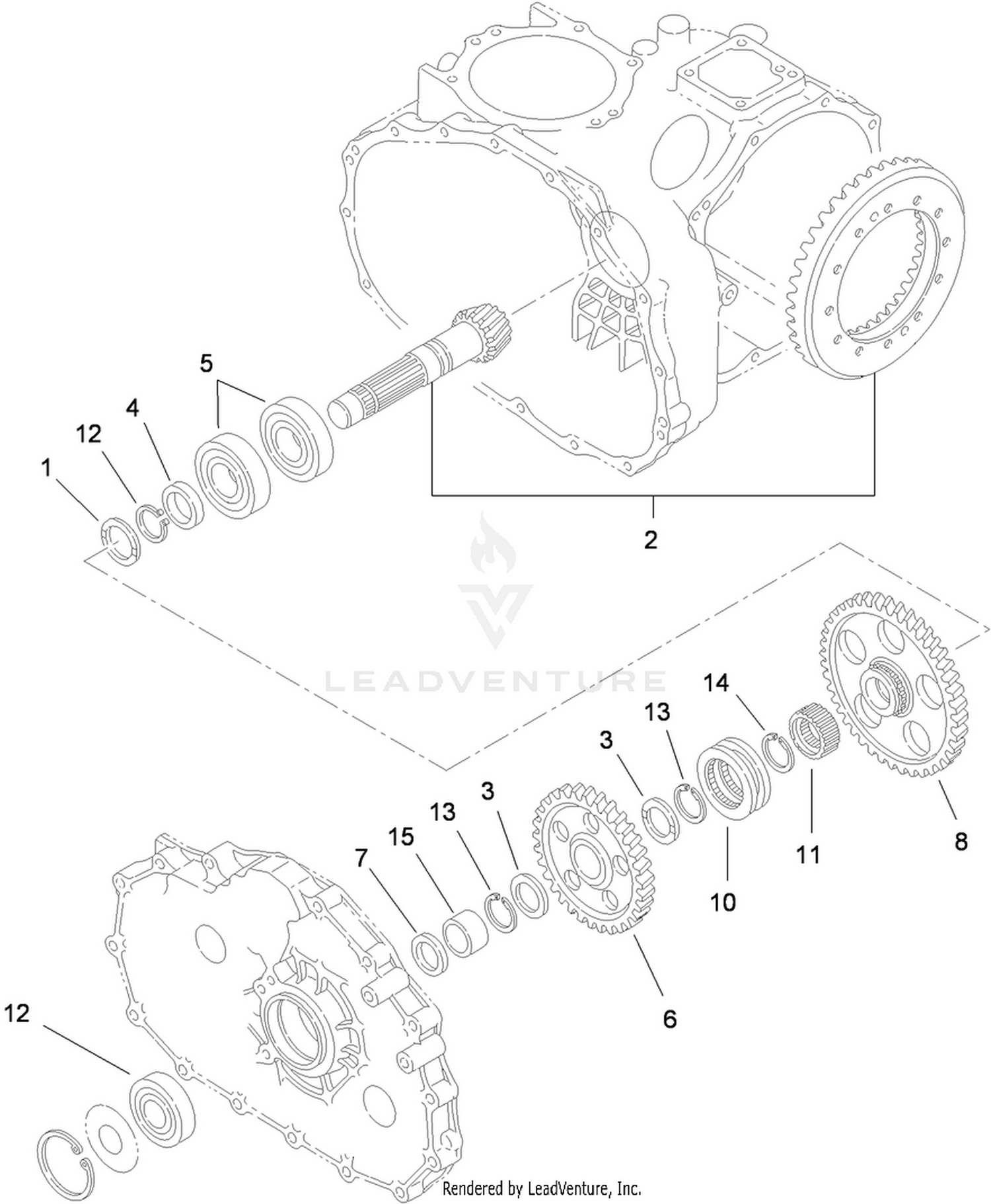 Countershaft Assembly  Transaxle Assembly No. 115-7783