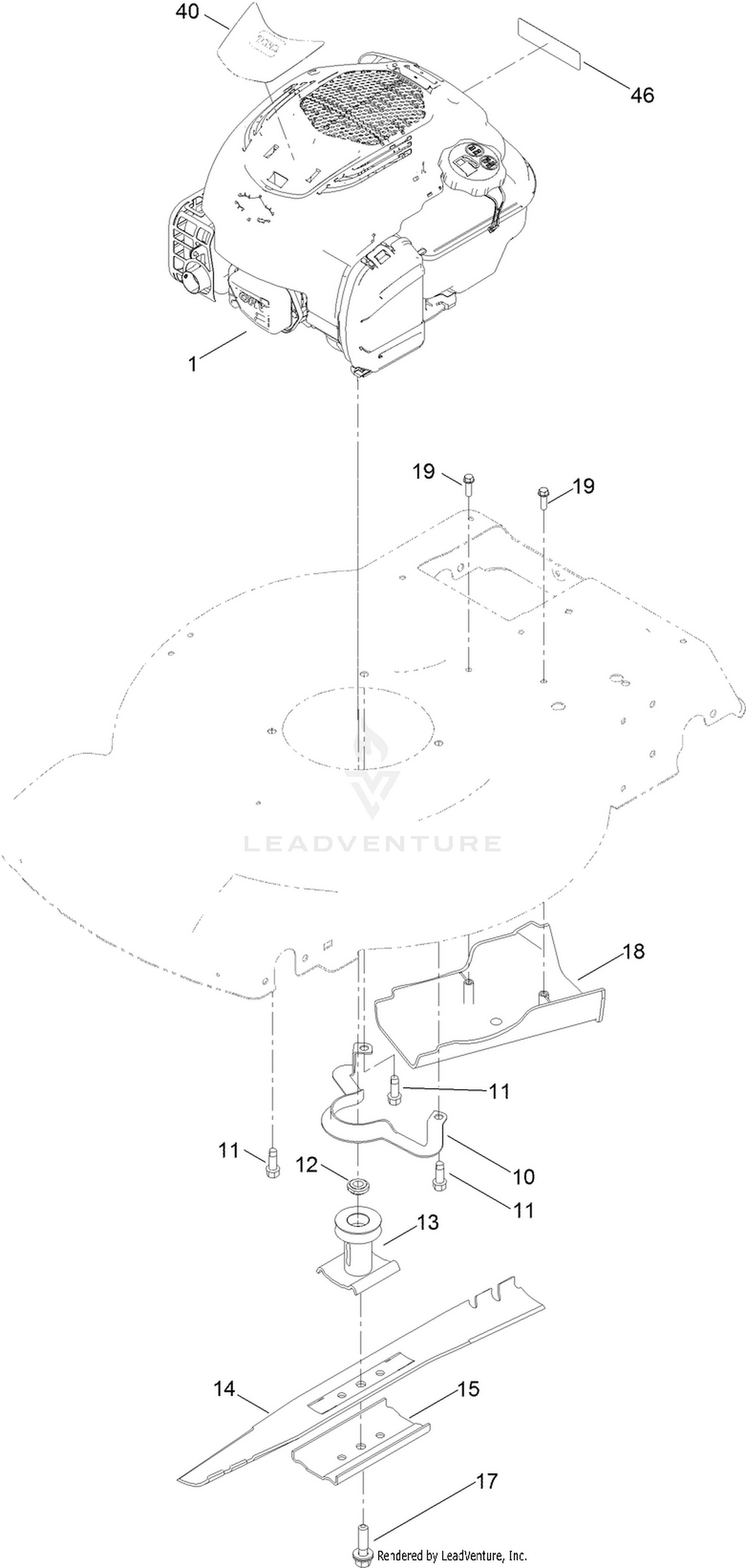 Engine and Blade Assembly
