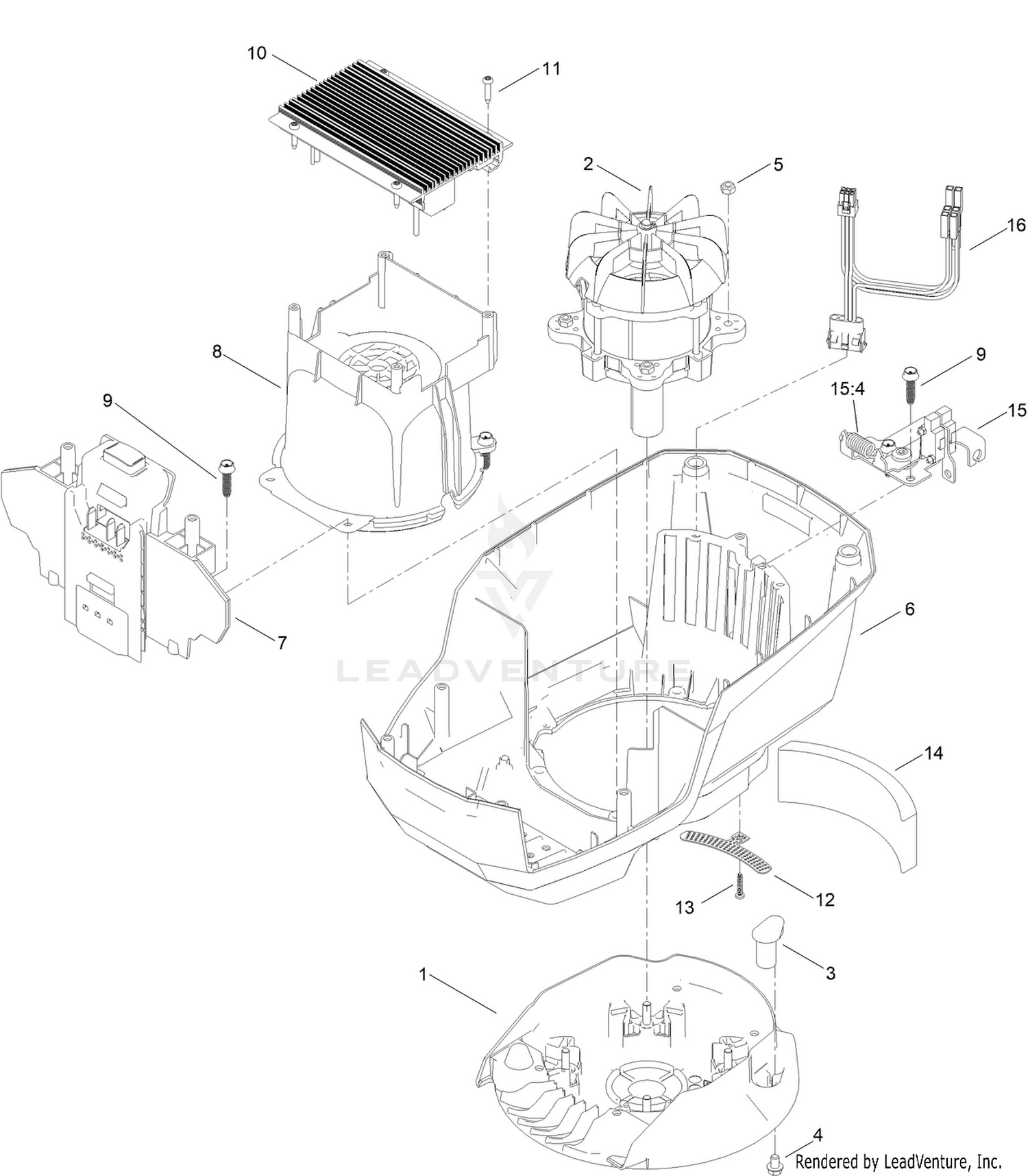 Lower Motor Module Assembly No. 140-4161