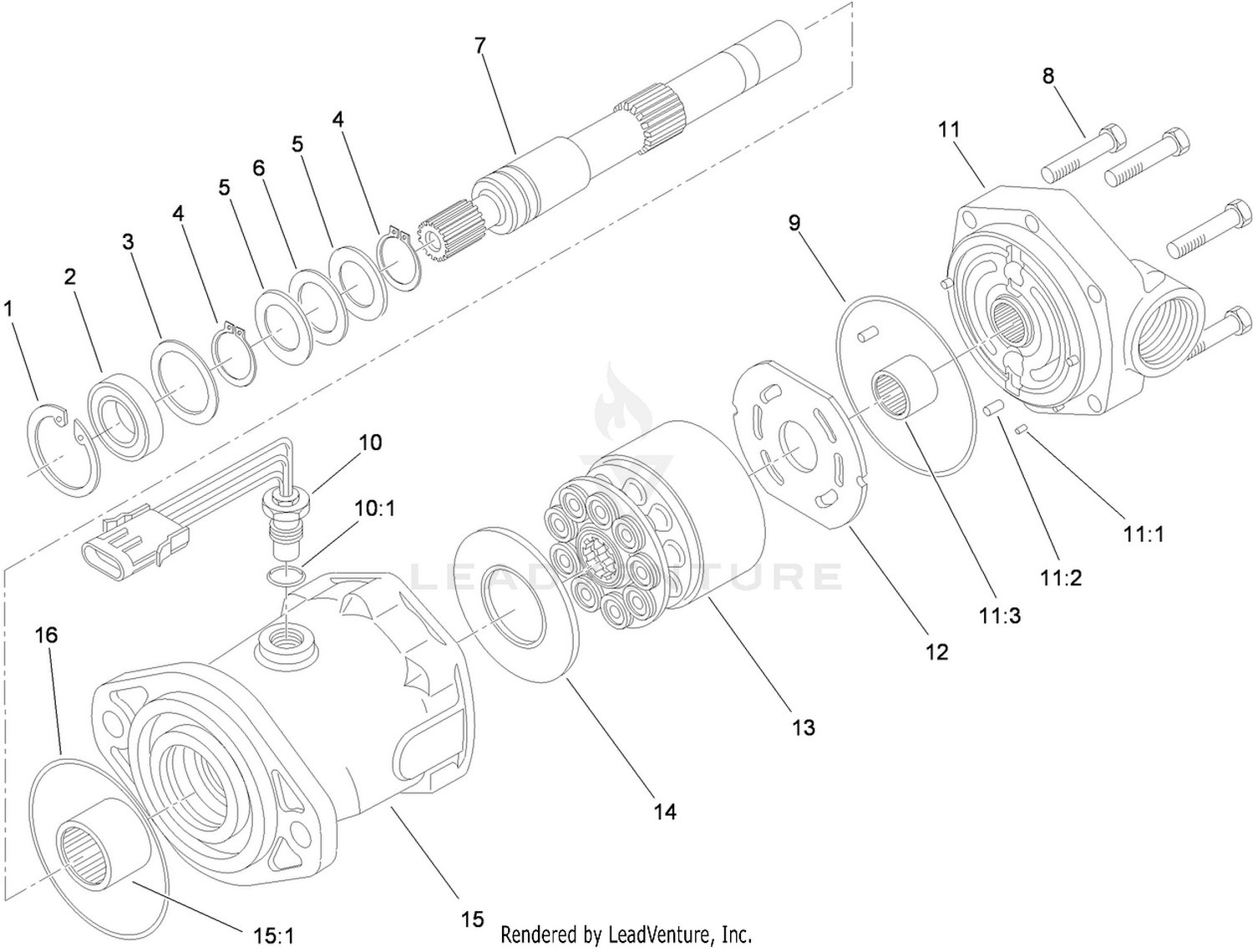 Hydraulic Motor Assembly No. 93-6489