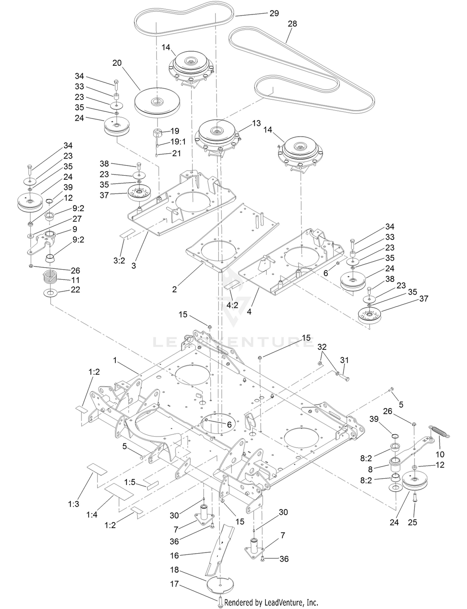 Center Deck Assembly