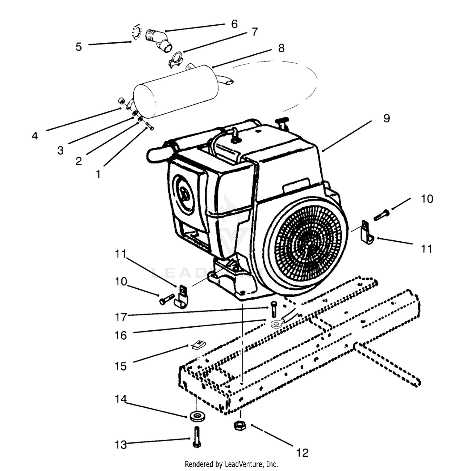 Kohler Engine  Muffler