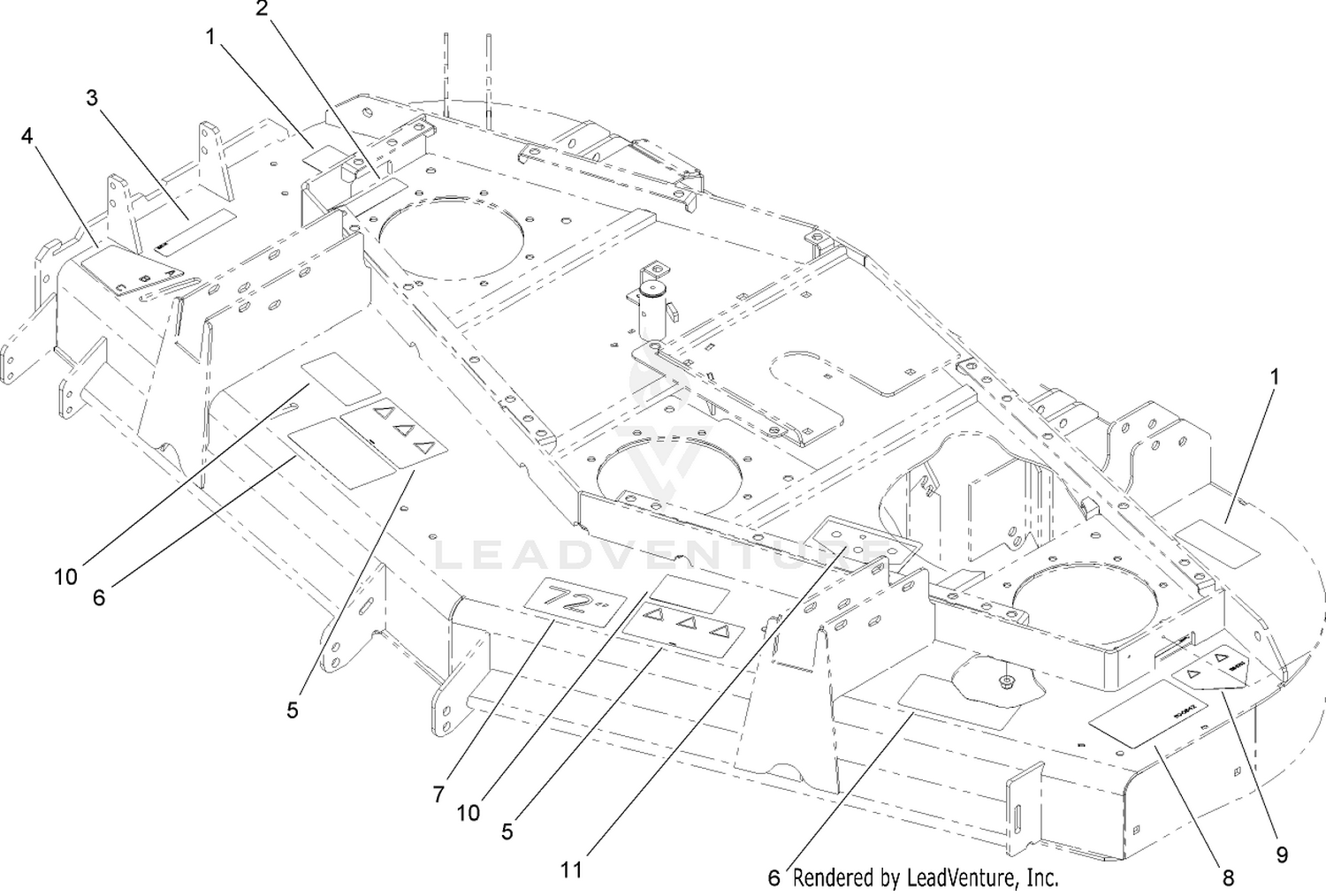Deck Decal Assembly No. 107-7281