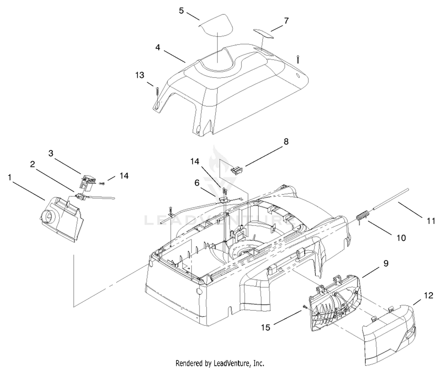 Cover, Mulch Plug  Panel Assembly