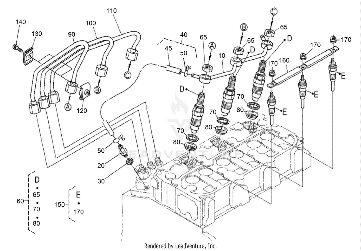 Nozzle Holder and Glow Plug Assembly