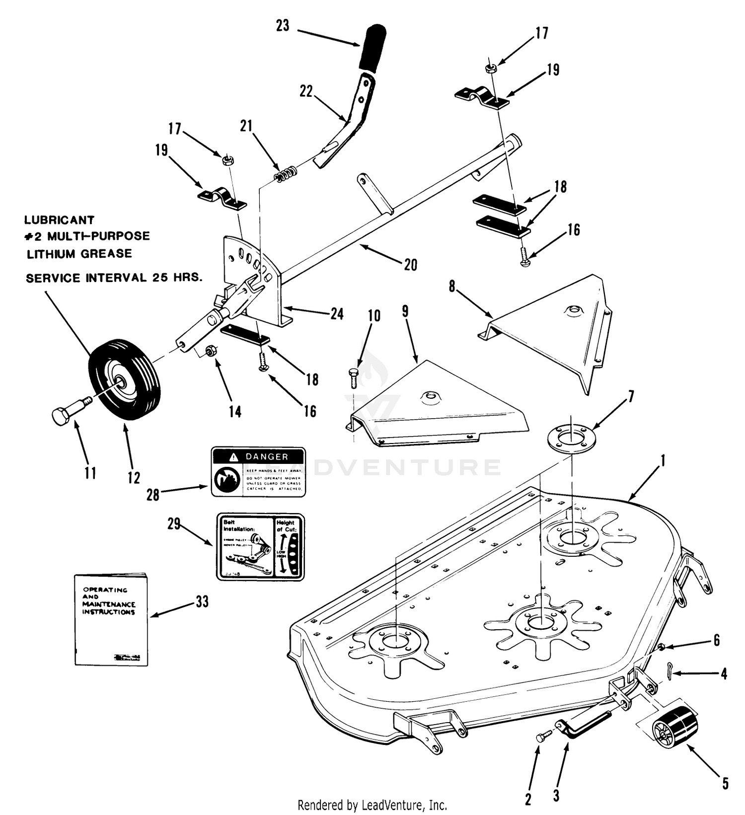 Rear Discharge Mower-42 In.(107 Cm)(vehicle Identification Number 05-42mr04)