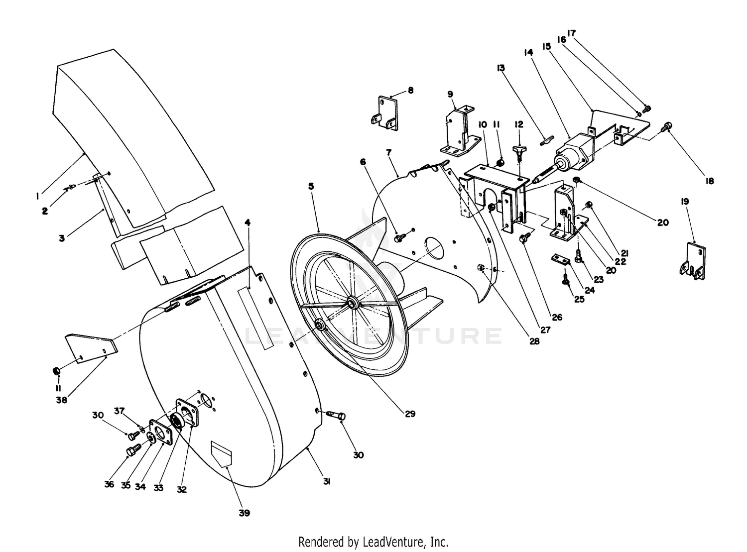 52" Blower Kit Model No. 30502 (optional)
