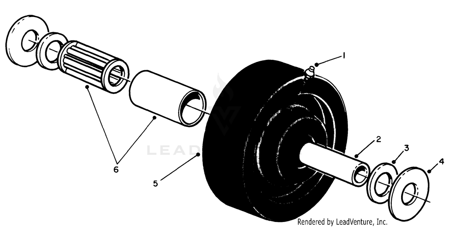 Castor Wheel Assembly No. 27-1050 (optional)