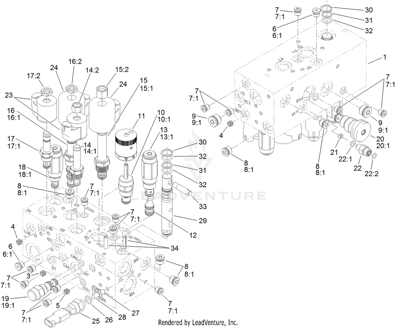 Hydraulic Manifold Assembly No. 112-0289