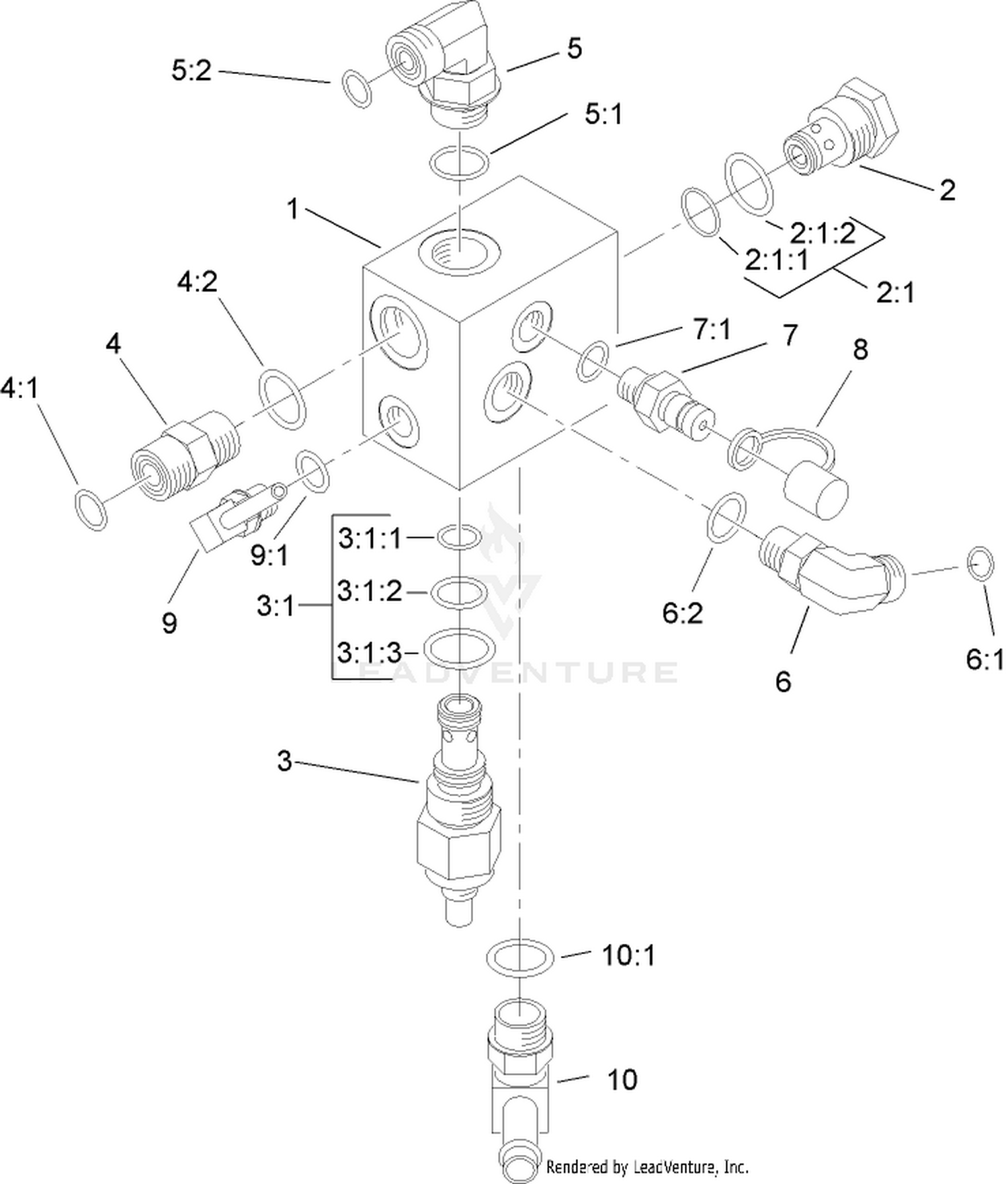Counterbalance Manifold Assembly No. 92-5638