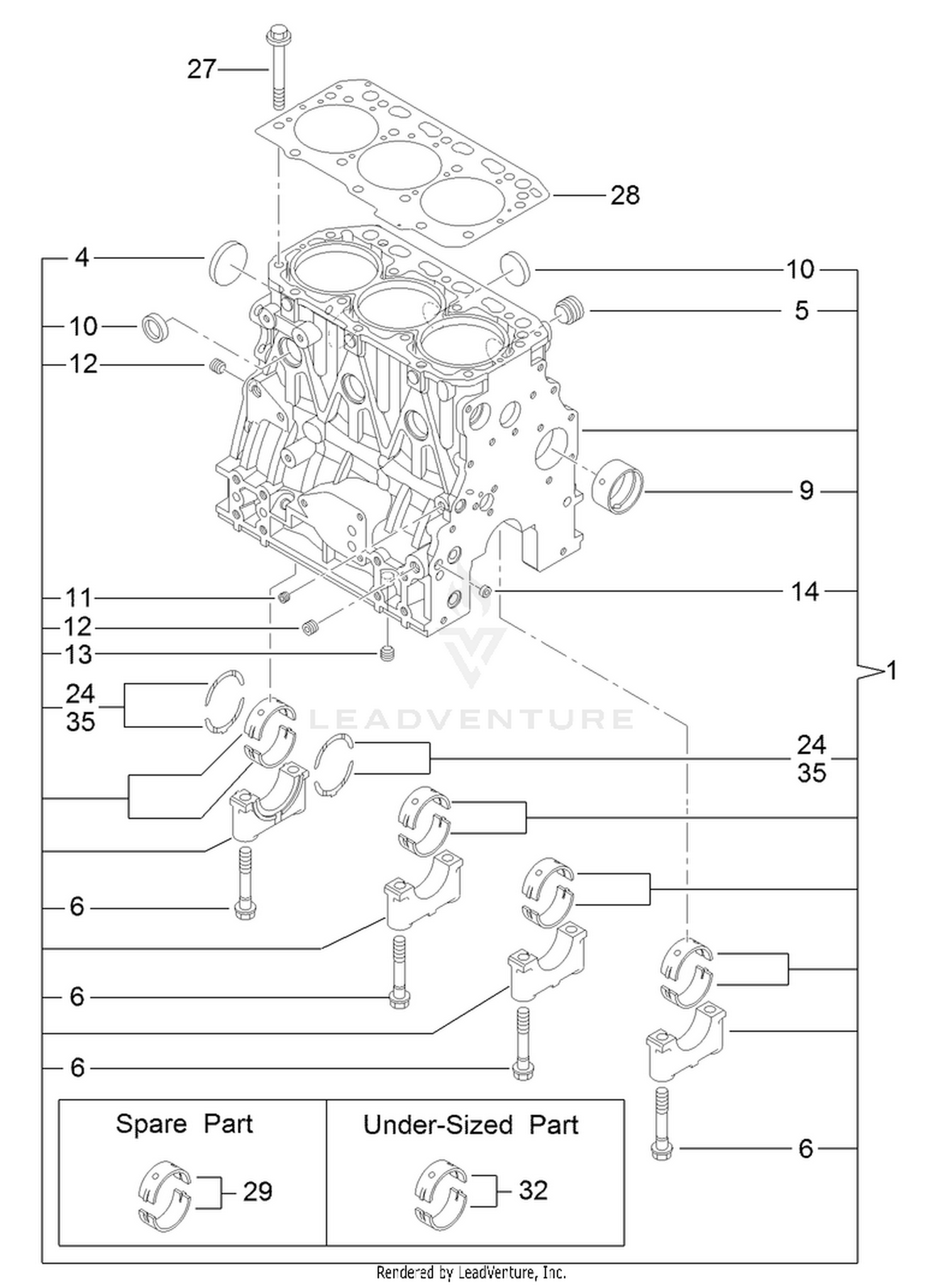 Cylinder Block Assembly