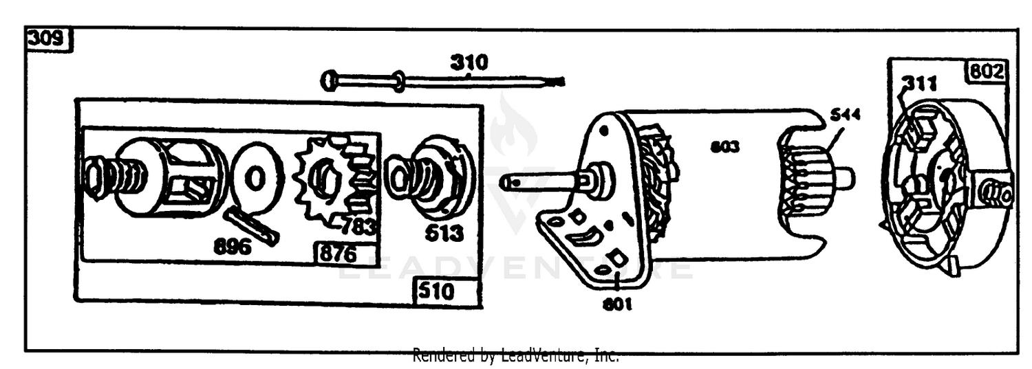 Starter-Briggs  Stratton No. 191707-0121-01