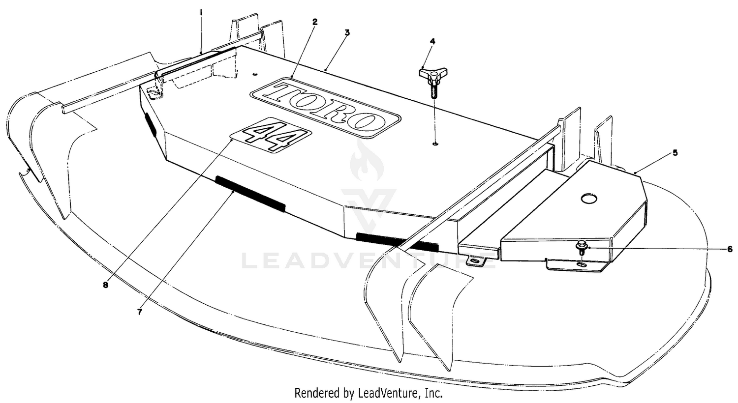44" Cutting Deck Model No. 30144 2