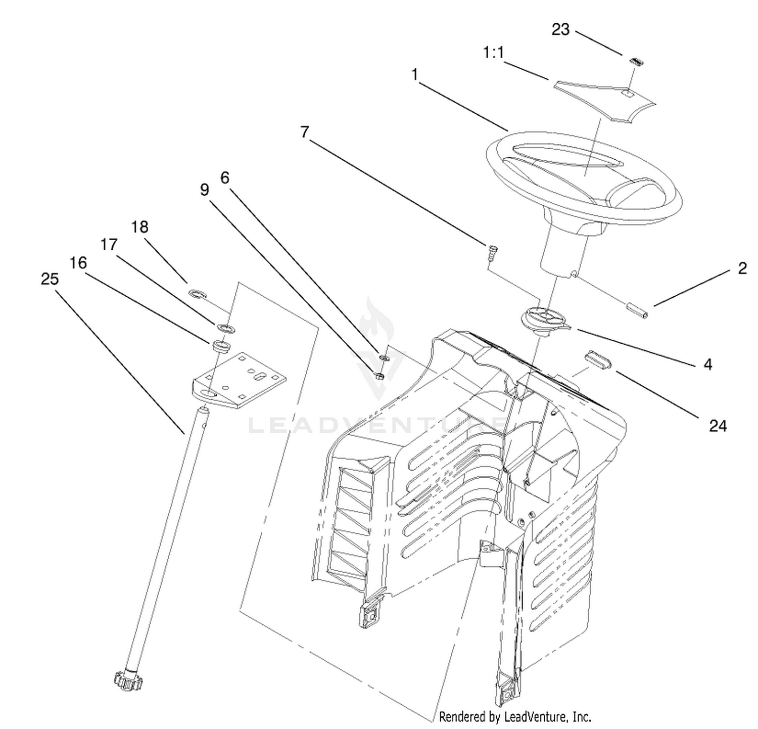 Fixed Steering Assembly