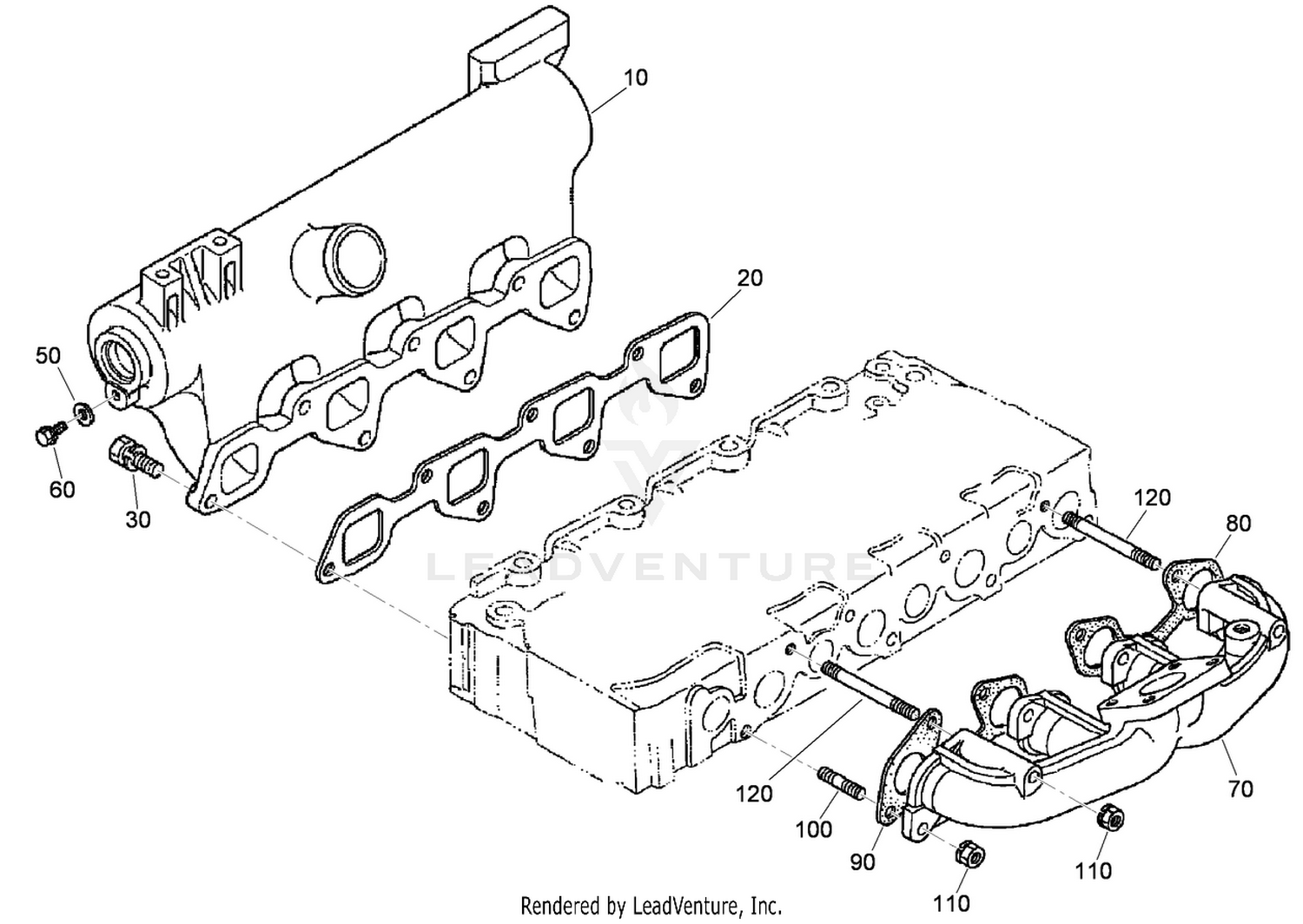 Inlet and Exhaust Manifold Assembly
