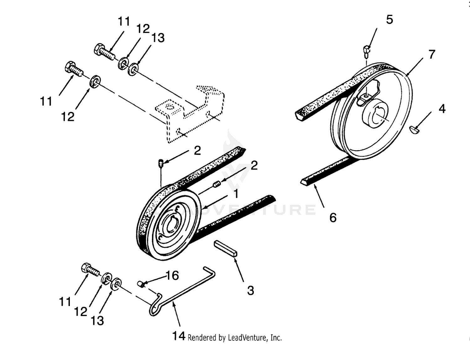 Drive Belt And Pulleys
