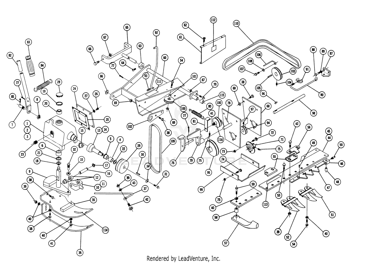 Parts List For Side Mounted Sickle Sml-506 (formerly Sms-506)
