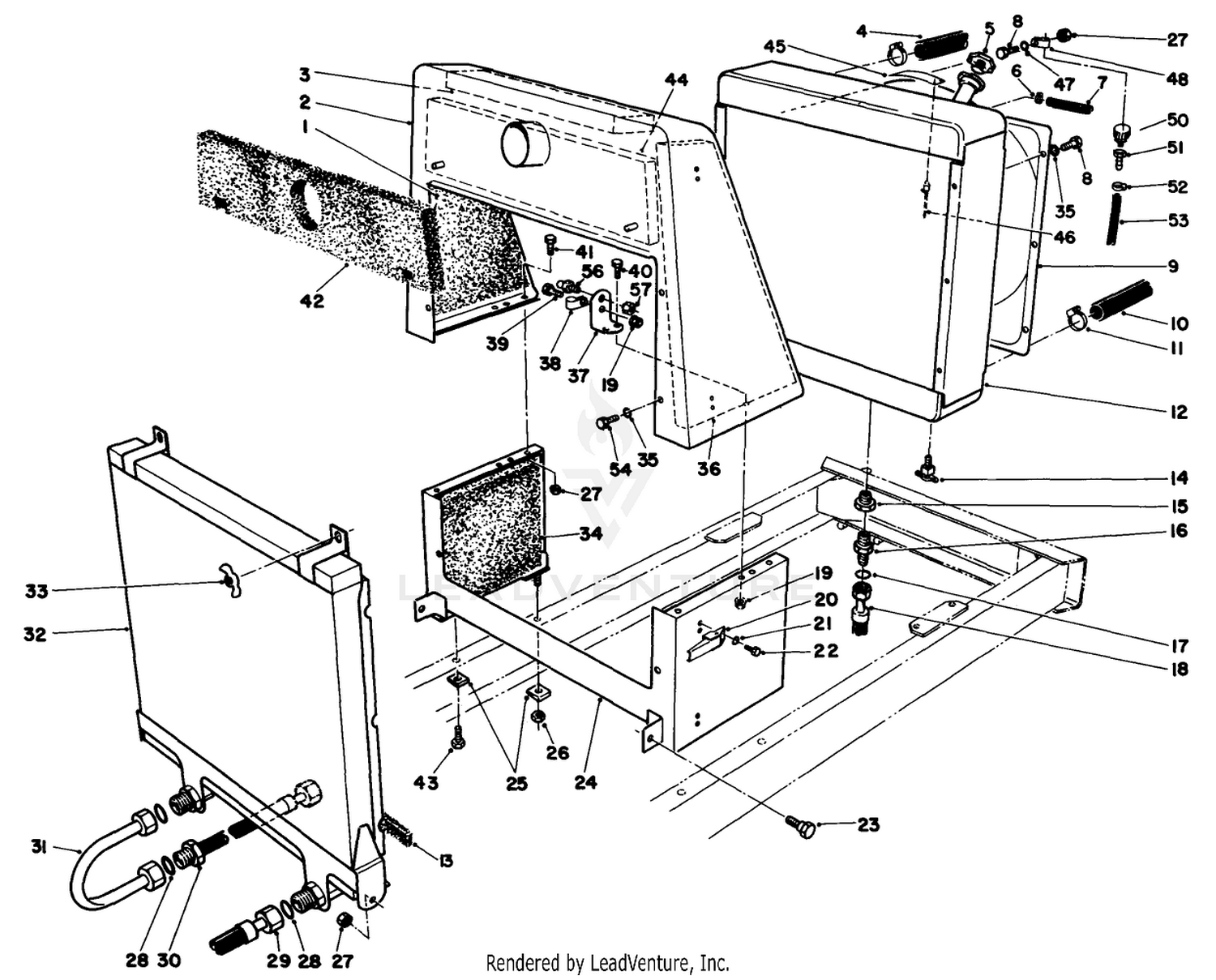 Radiator  Oil Cooler Assembly