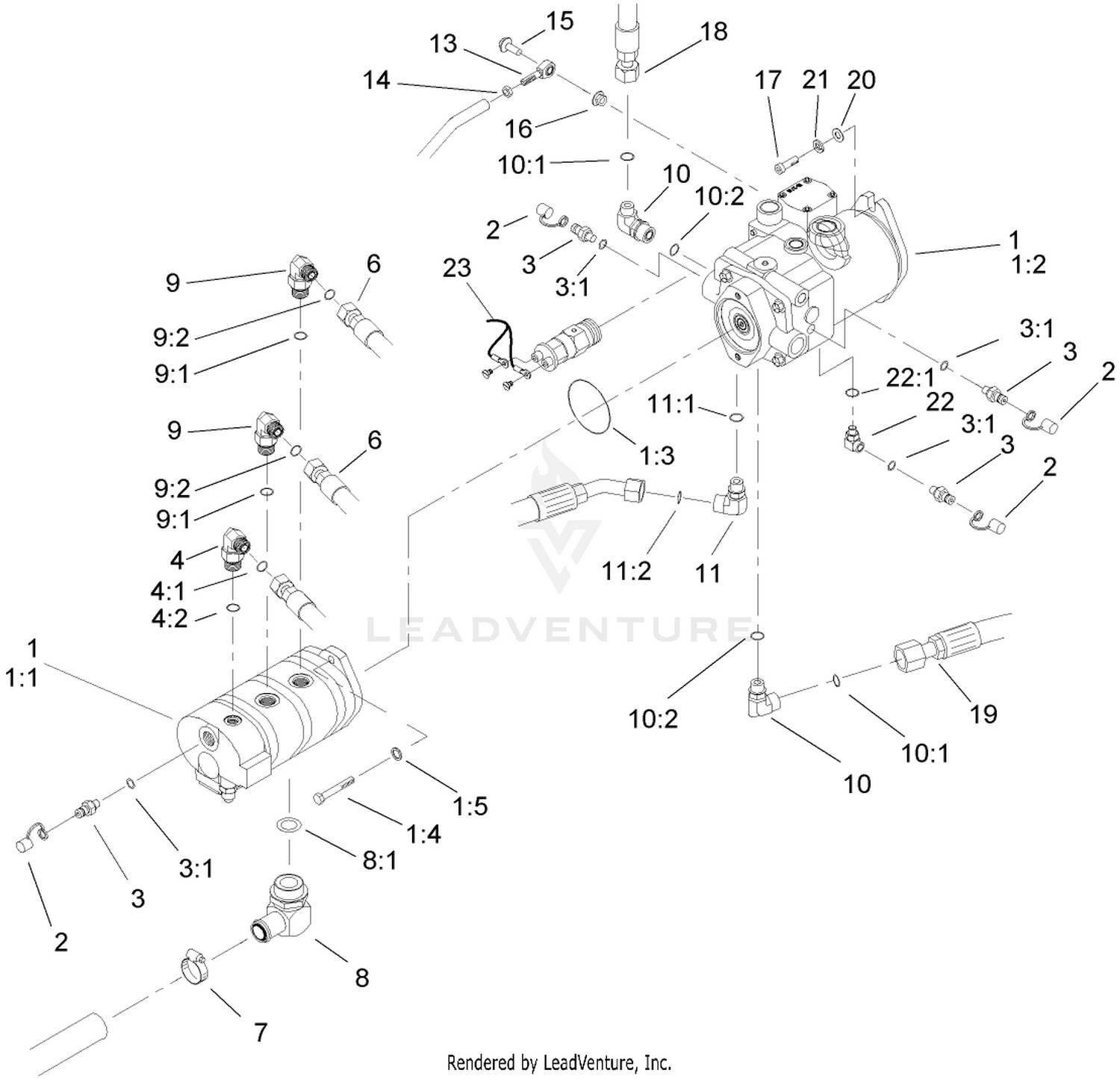 Hydraulic Pump Installation Assembly