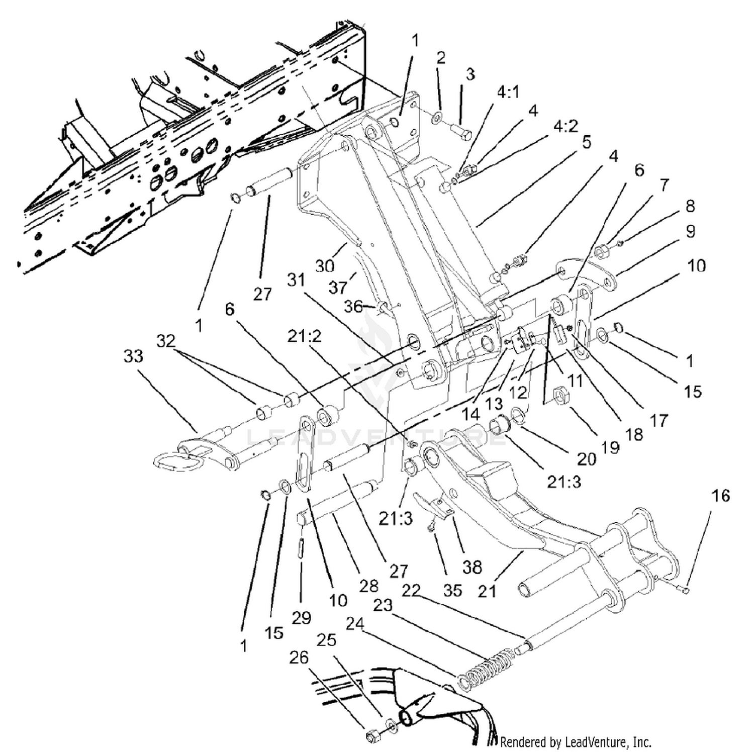 No. 6 and 7 Lift Arm Assembly