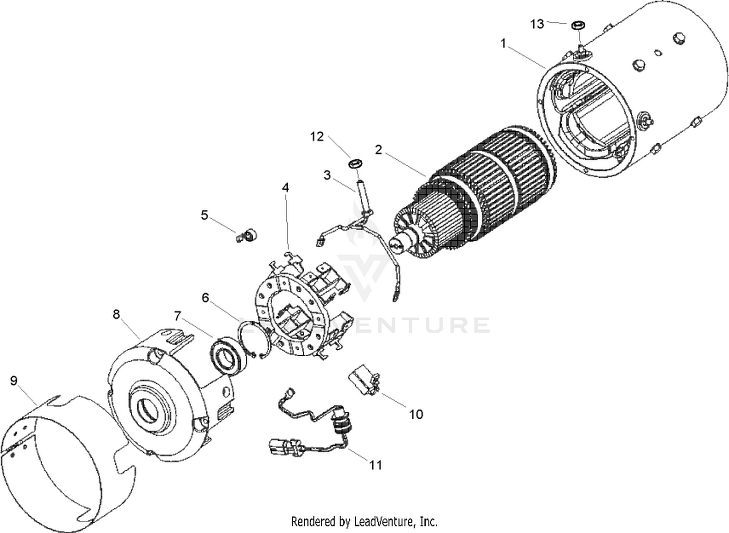 Electric Motor Assembly No. 104-7335