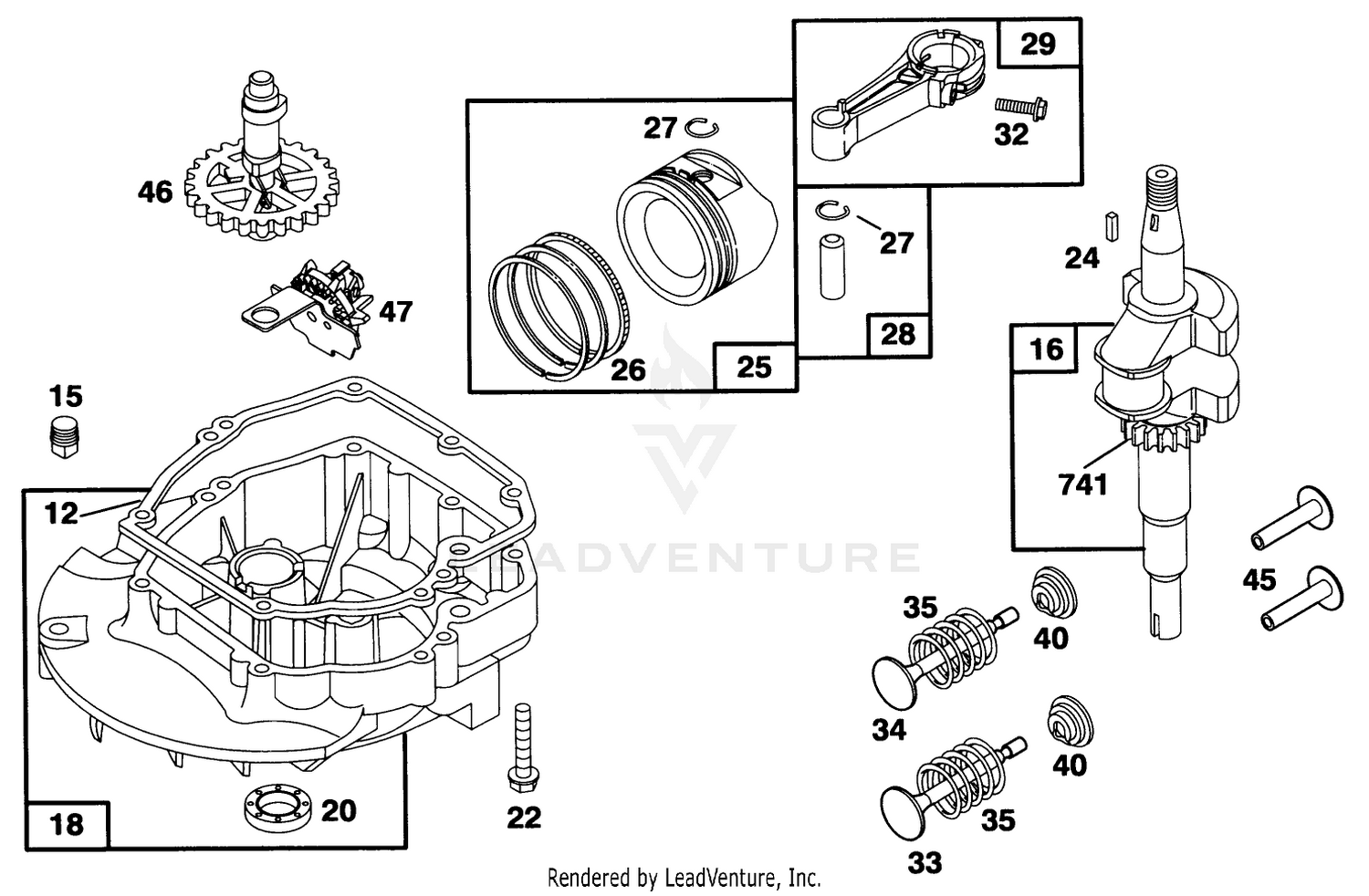 Engine Briggs  Stratton Model 12e802-0620-01 2