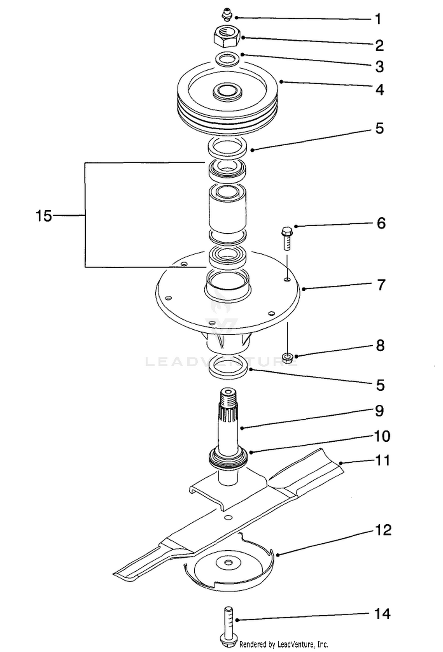 Spindle Assembly (center)