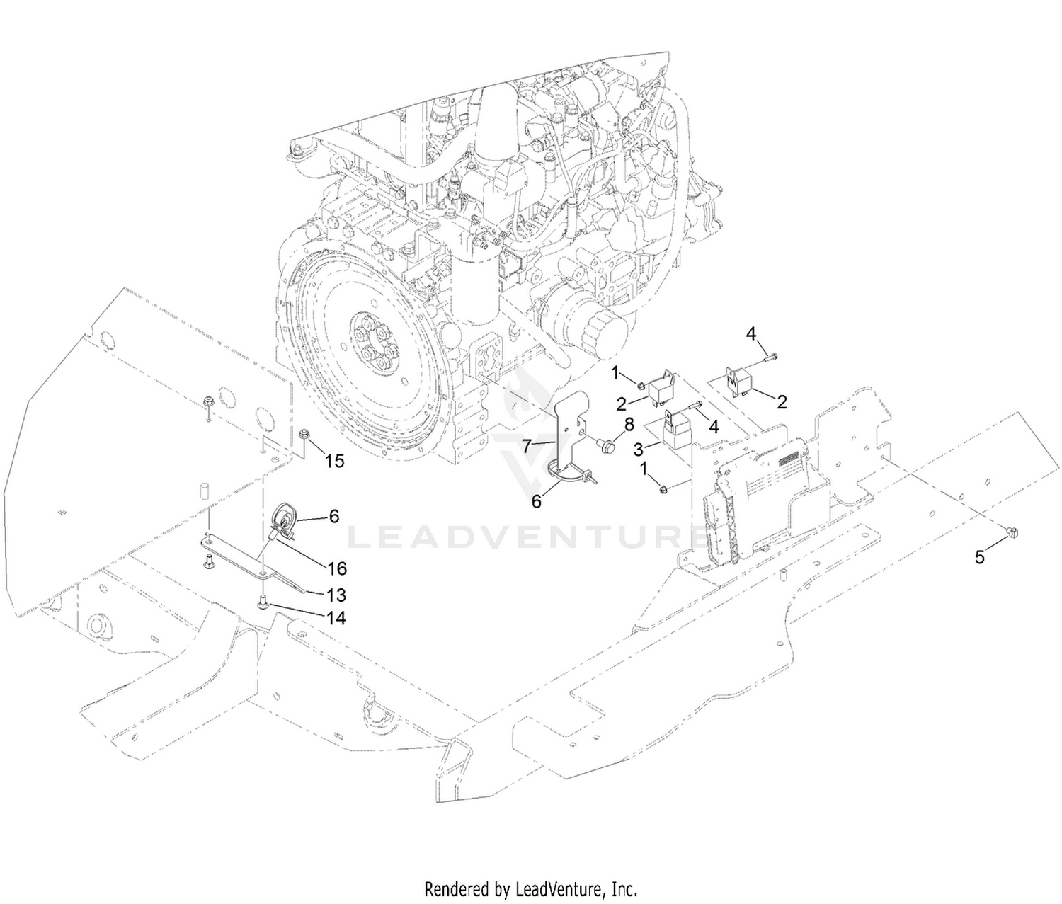 Mid Electrical Component Assembly